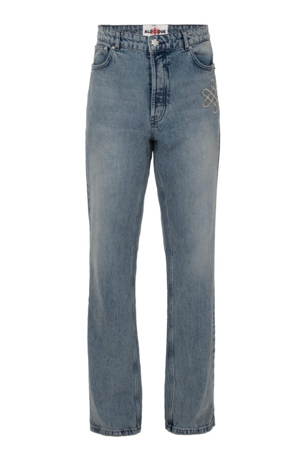 Men's Box Jeans in Blue Denim | Aldique