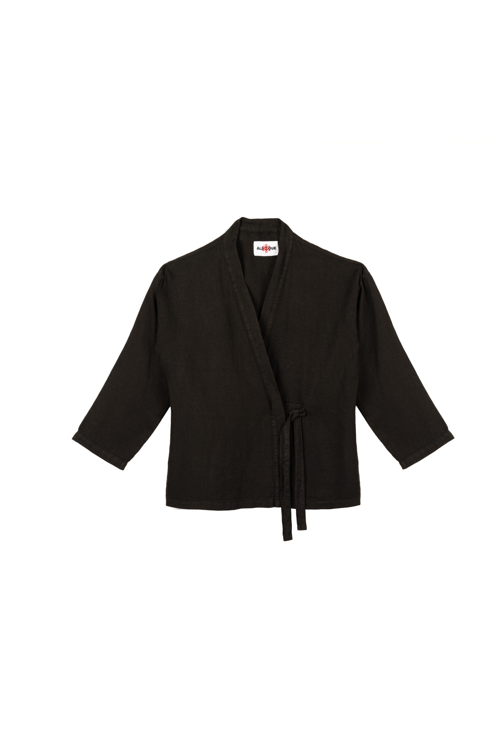 Aldique | Linen Kimono in Black