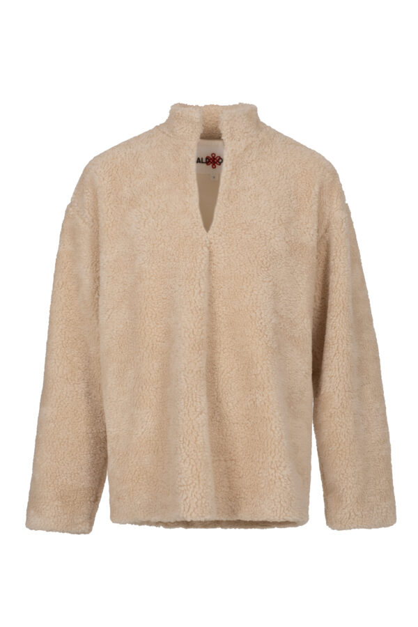 Aldique | Sherpa Deep Neck Sweater